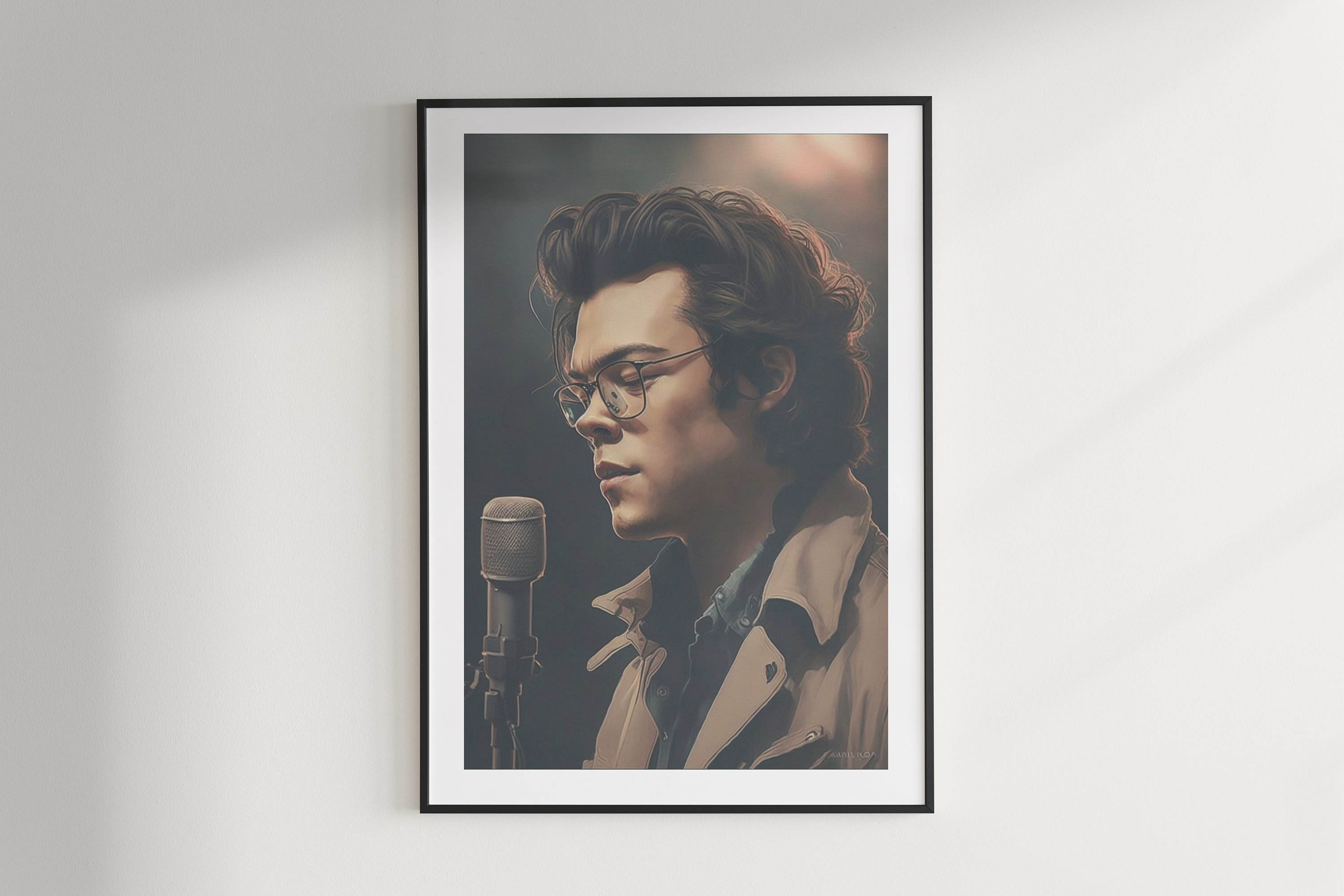 Harry Styles Digital Poster Anime Style Etsy
