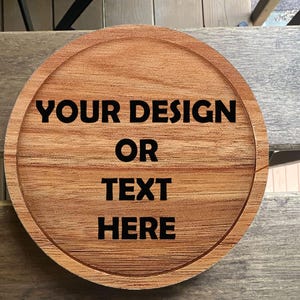 Personalized Engraved Wooden Coasters Set - Custom Drink Coasters, Housewarming Gift, Father's Day, Gift from Wife, Christmas Decor