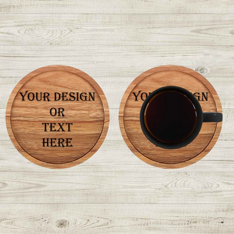 Custom Your Design Wooden Coasters, Custom Gift, Personalized Coaster