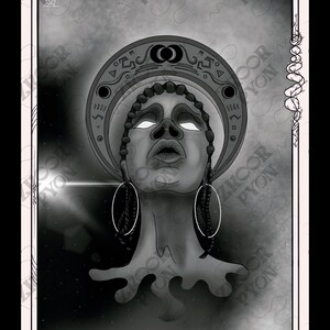 Ilustración Digital Cartas del Tarot - B/N