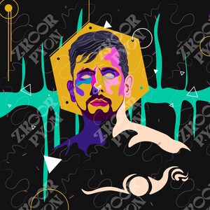 Retrato Digital - Pop Art - Abstract - Minimalism by Zkoorpyon