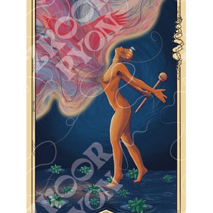 Ilustración Digital - Carta del Tarot La Emperatriz