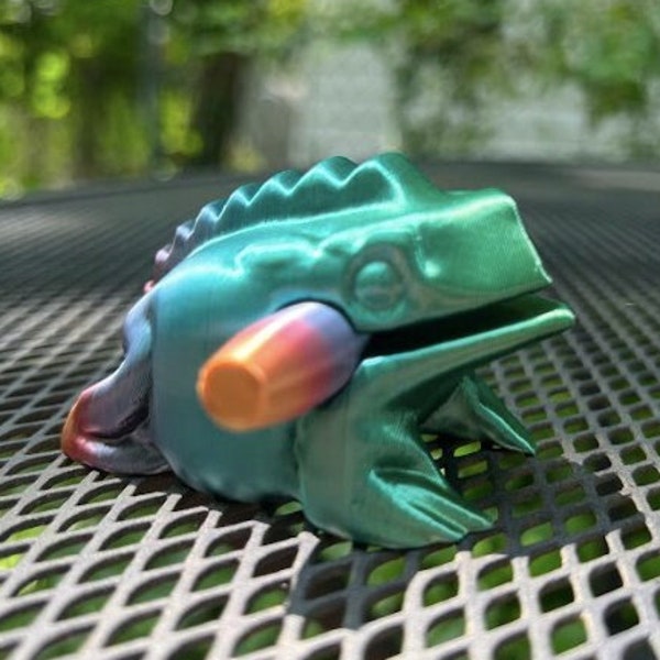 3D Printed Percussion Frog, Musical Instrument, Custom Colors, Loud Unique, Great Gift for Him or Her