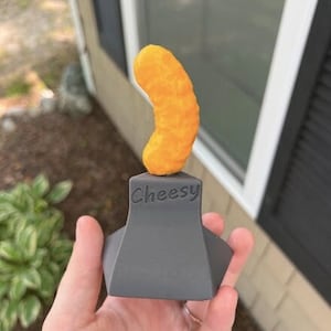 Cheesy Award for Cheesiest Dad Jokes, Trophy Gift for Him, Fathers Day Present, Trophies Custom Colors, Funny Gag Gift, First Place Figure