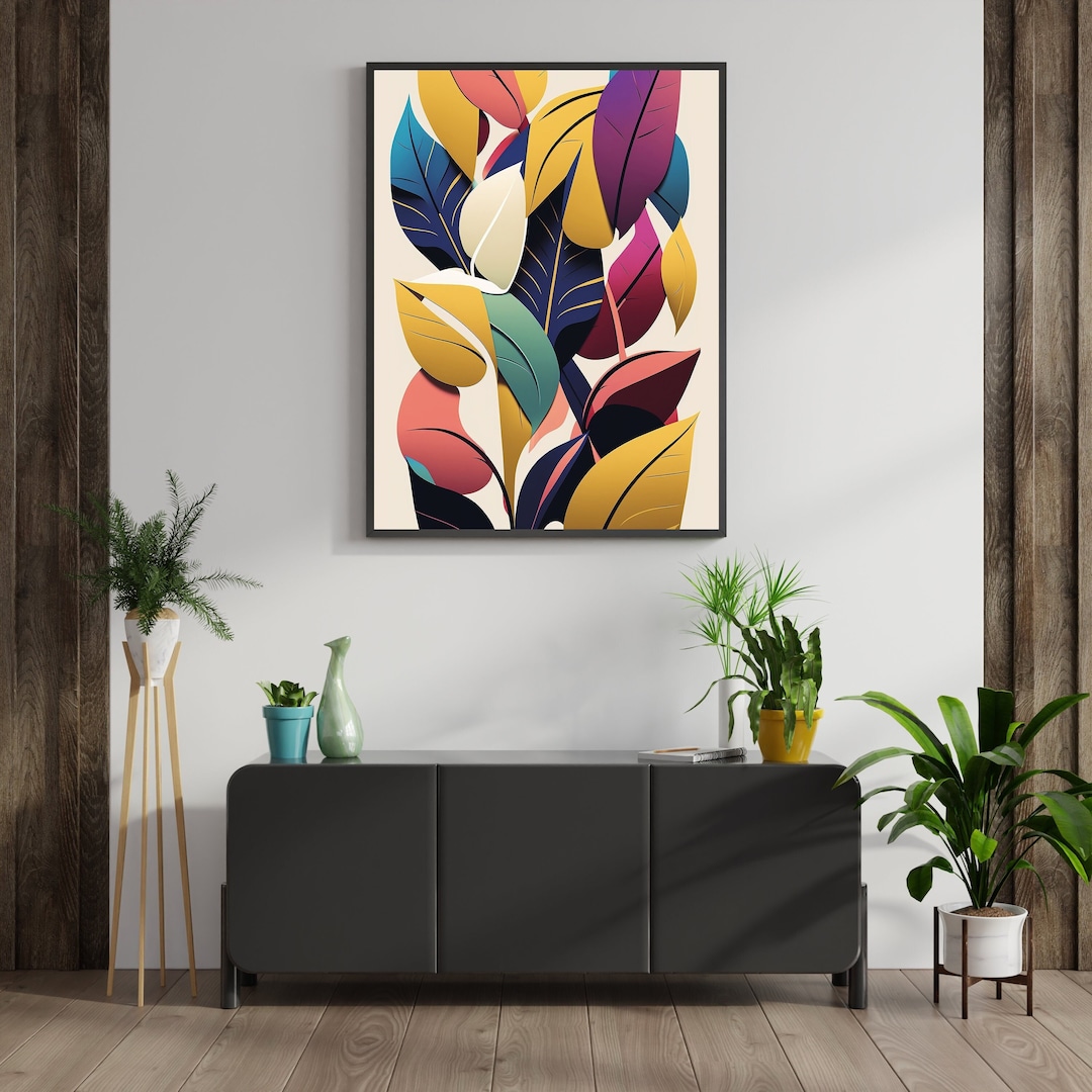 Wall Art for Modern Contemporary Home, Colorful Interior Design
