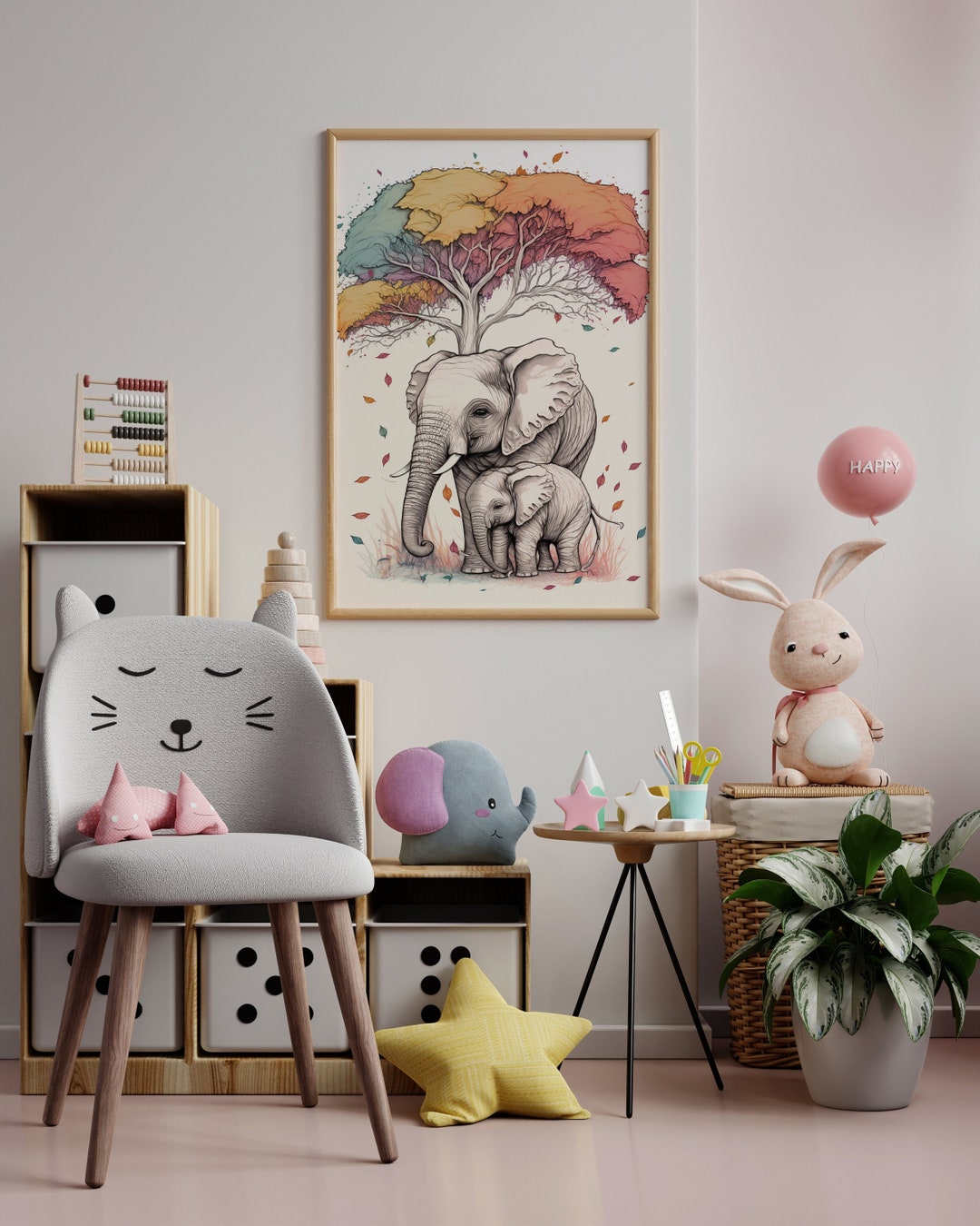 Wall Art Decor for Kids Room Art for Baby Nursery Decoration Idea Cute ...