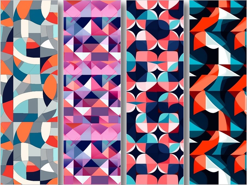 16 Geometric Seamless Patterns, Print-on-demand (digital) - Etsy
