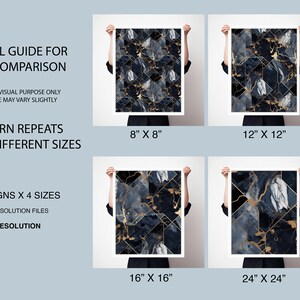 Marble Design Digital Paper Seamless Patterns for Print on Demand ...