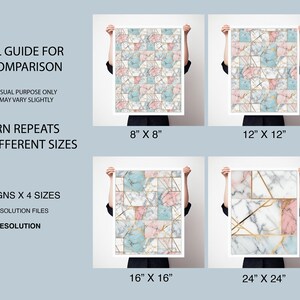 Marble Design Digital Paper Seamless Patterns for Print on Demand ...