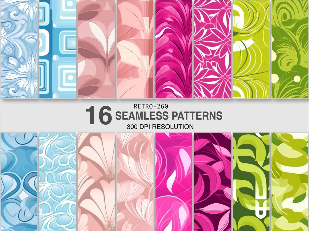 Seamless Pattern Digital Paper Commercial Use Digital Patterns for Gift ...