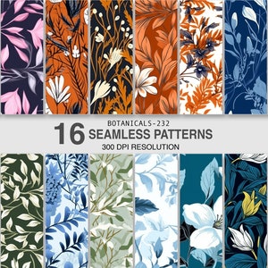 Seamless Patterns for Print on Demand Commercial use Digital Patterns for Gift wrapping paper supplies Book cover Home decor Textile Fabrics