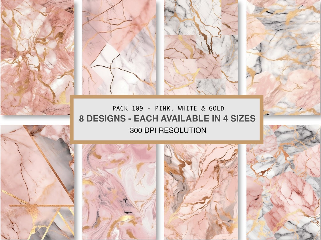 Marble Design Digital Paper Seamless Patterns for Print on Demand ...