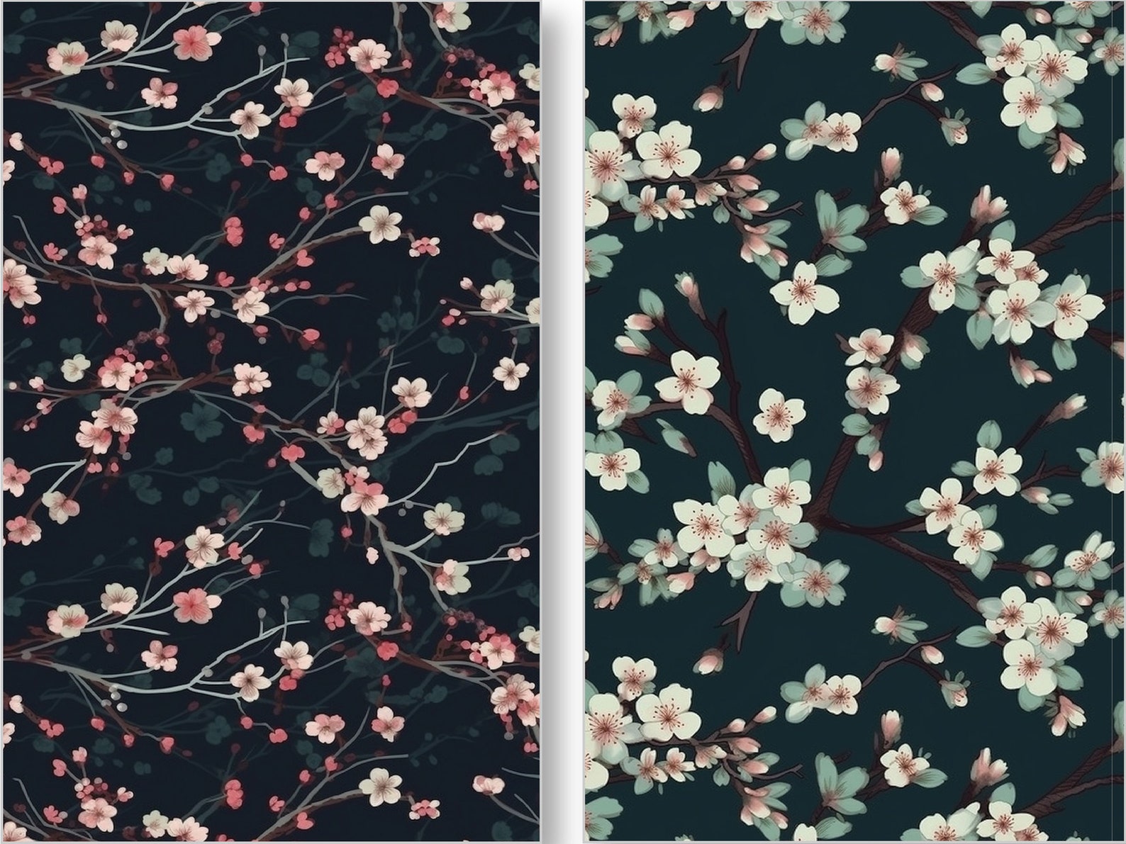 Seamless Floral Patterns for Print on Demand (digital Patterns) - Etsy