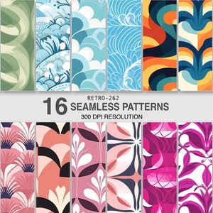 Seamless Patterns for Print on Demand Commercial use Digital Patterns for Home decor Textile Fabrics Linen Fabric design for presentations
