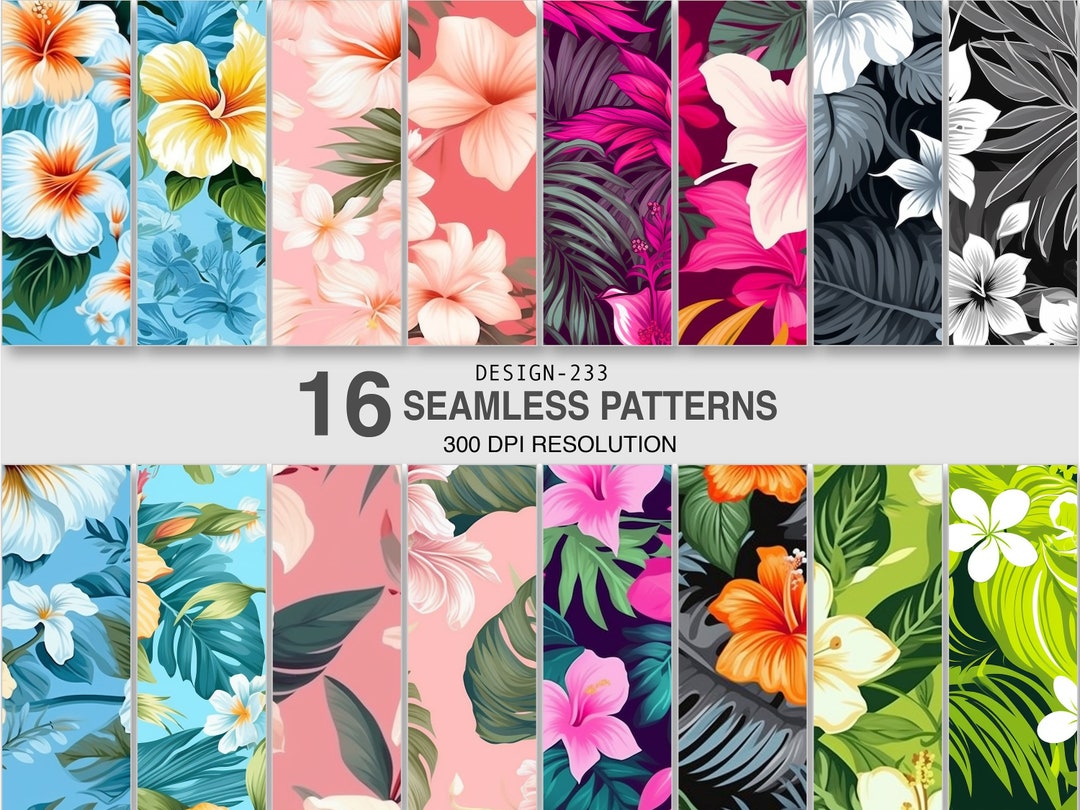 Floral Seamless Pattern Digital Paper Commercial Use Digital Patterns ...
