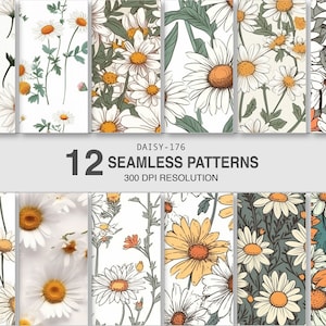 Seamless Patterns for Print on Demand Commercial use Digital Patterns for Gift wrapping paper supplies Book cover Home decor Textile Fabrics