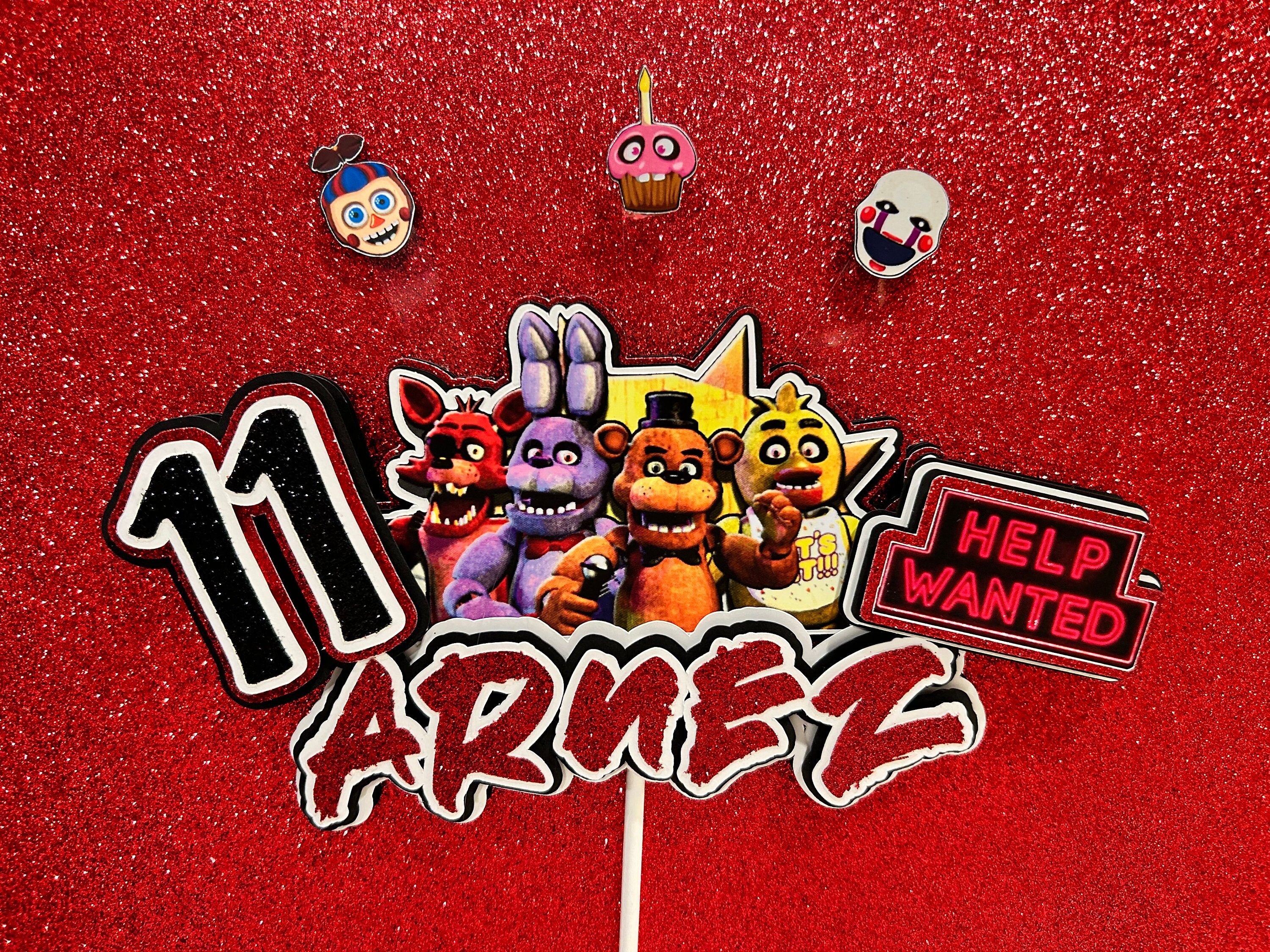 Five Nights at Freddy's Cake Topper FNAF Birthday Cake Topper 5 Nights  Freddy's Party 5 Nights Freddy's Video Game Party 100817 