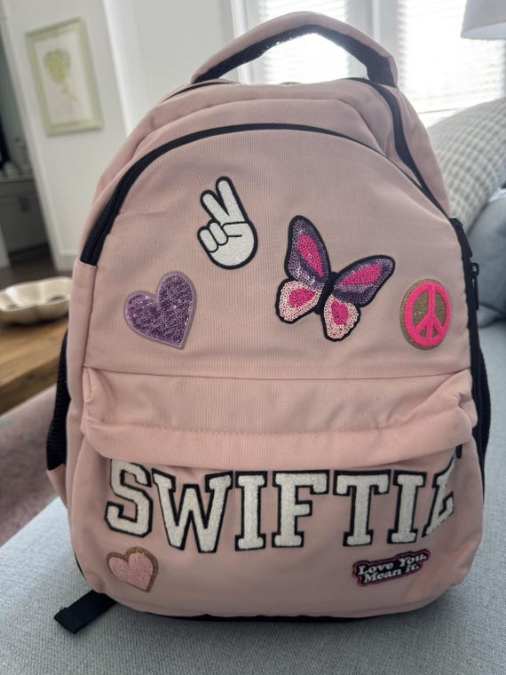 Supermix Studio Swiftie Taylor Swift Backpack Back to School with Stickers