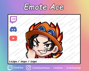 EMOTE OP - MUGIWARA Twitch/Discord Ace Fire
