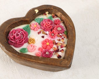 Heart Spring Candle – Love Romantic Floral Soy Scented Wax