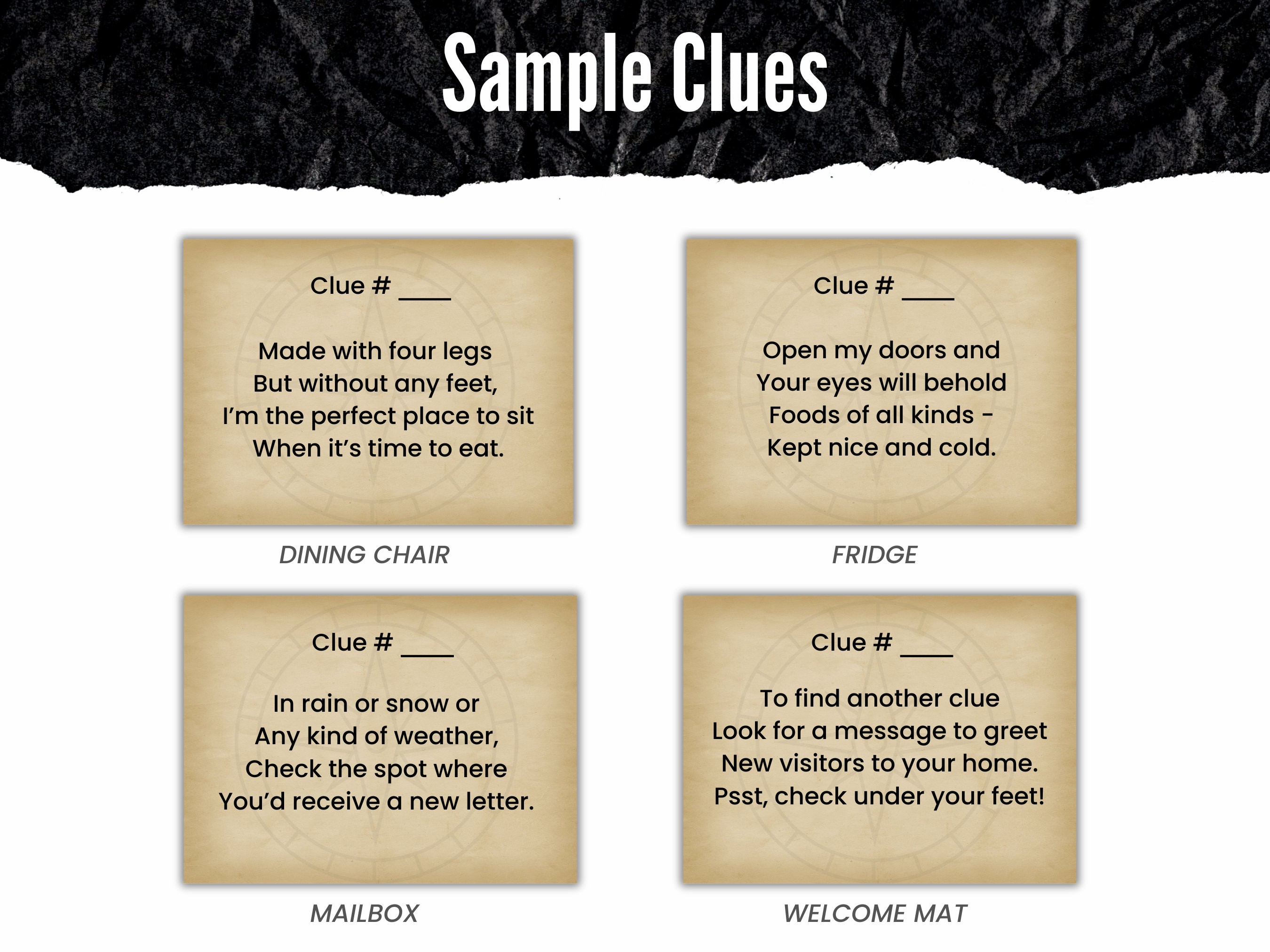 Printable Treasure Hunt for Kids 32 Indoor &amp; Outdoor Treasure Hunt ...