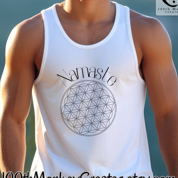 Flower of Life Tank Men Etsy