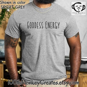 Goddess Energy T-Shirt, Unisex Softstyle T-Shirt, Goddess T-shirt, Goddess Energy, Mother's Day Gift, Yoga Meditation Present image 7