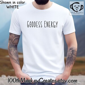 Goddess Energy T-Shirt, Unisex Softstyle T-Shirt, Goddess T-shirt, Goddess Energy, Mother's Day Gift, Yoga Meditation Present image 5