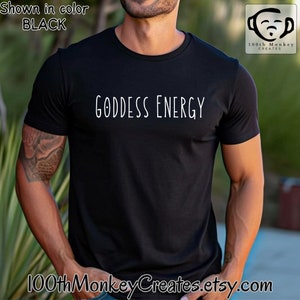 Goddess Energy T-Shirt, Unisex Softstyle T-Shirt, Goddess T-shirt, Goddess Energy, Mother's Day Gift, Yoga Meditation Present image 4