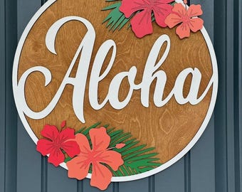 ALOHA Door Hanger