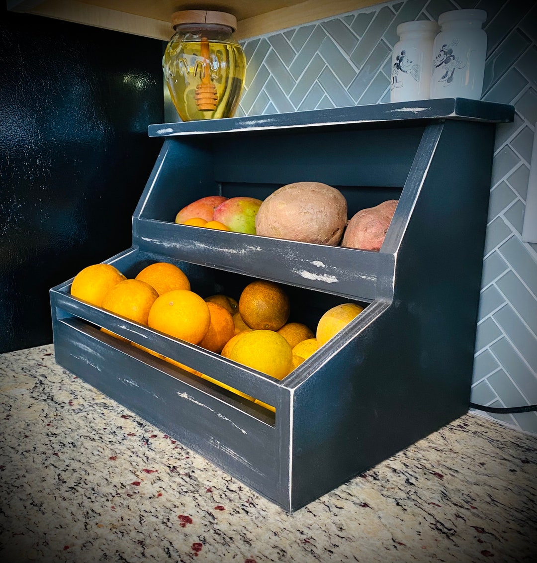 Custom Built Produce Rack Made From Reclaimed Wood - Etsy