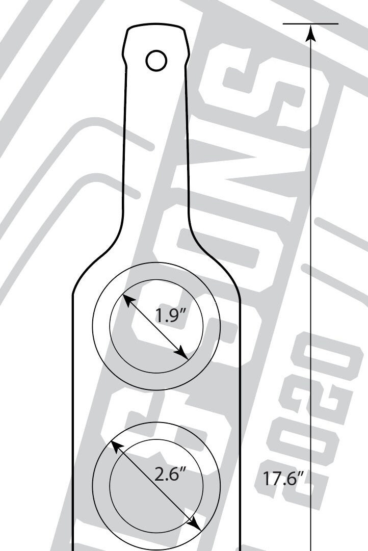 CNC Vector File. 4 Position Whiskey, Beer, Wine Flight. SVG, DXF, Pdf ...