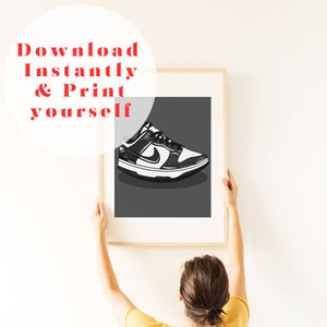 Panda Dunks Sneaker Print
