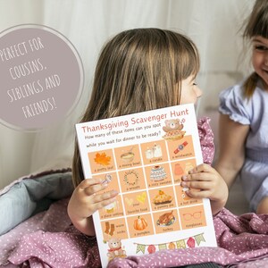 Thanksgiving Scavenger Hunt Printable, Thanksgiving Activity for Kids ...