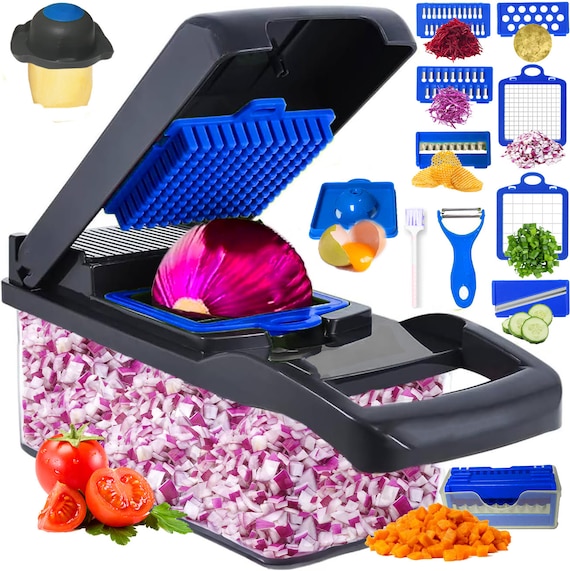 12 In 1 Manual Mandoline Vegetable Chopper Onion Dicer Veggie Slicer Food Cutter - View #5