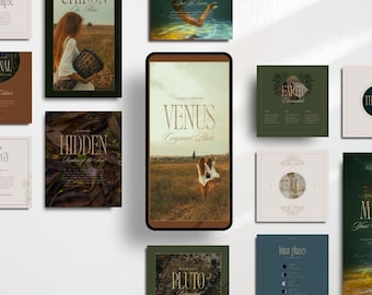 Astrology Instagram Templates: Earthy Social Media Posts