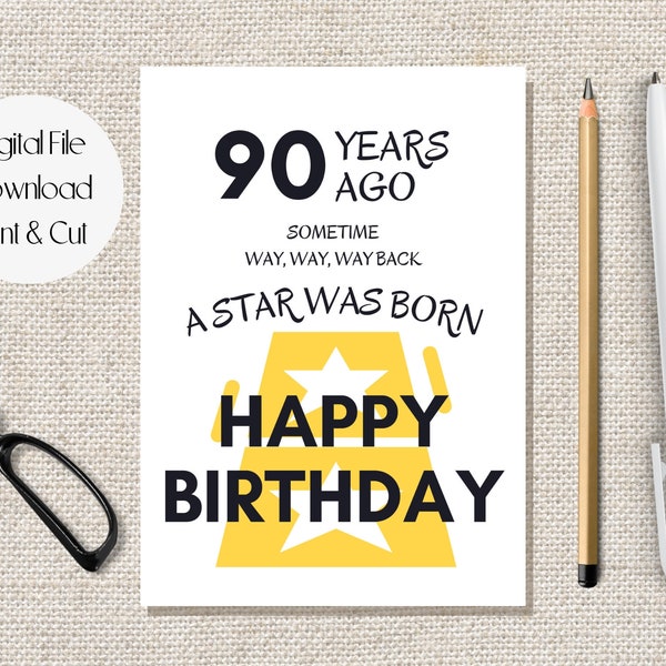 Printable 80th Birthday Card, Happy Eightieth Birthday, Grandma ...