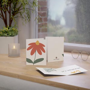Conjunto de cartões florais It's Whatever, cartões inspirados na natureza para todas as ocasiões, 1-50 peças, perfeito para aniversários, agradecimentos e muito mais