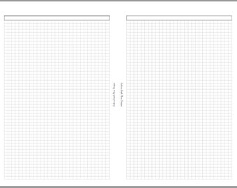 Printable Half Letter Grid Notes Inserts - Monthly Header | Planner or ...