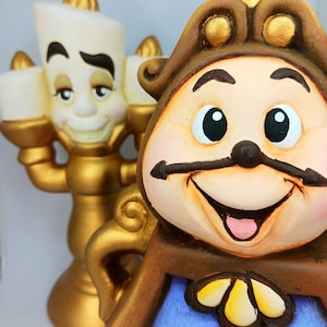 Cogsworth Hand Painted Ceramic Coin Bank