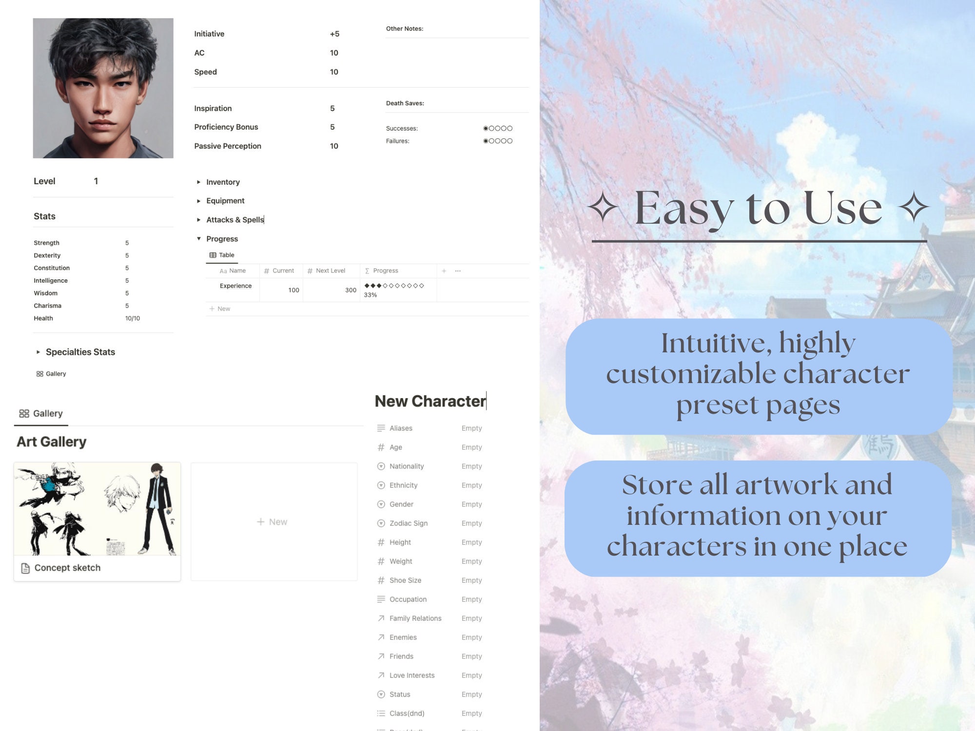 Custom Oc Layout OC Gallery | Character Gallery | Original Character Design | OC ...