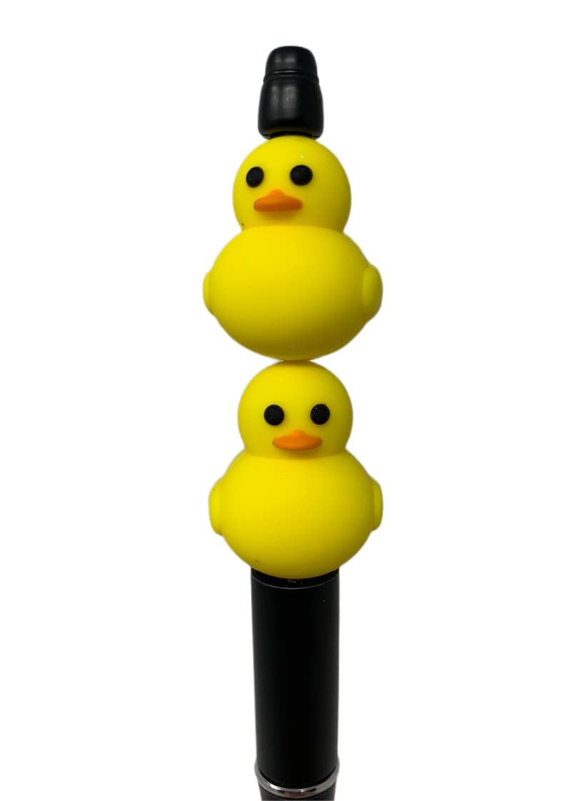 High Quality 3D Yellow or Pink Duck Silicone Focal Bead for Beadable ...