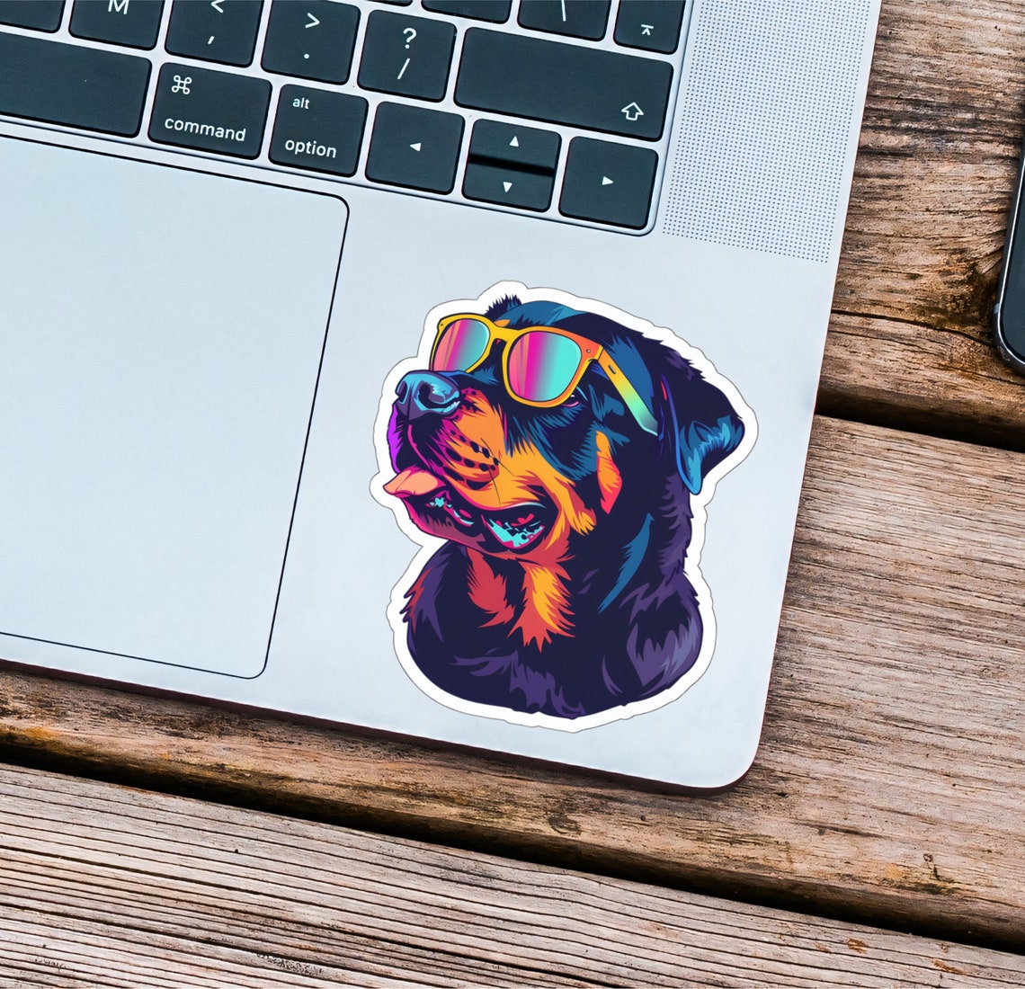 Cool Rottweiler Sticker, Laptop Decal, Dog Breed Art - Etsy