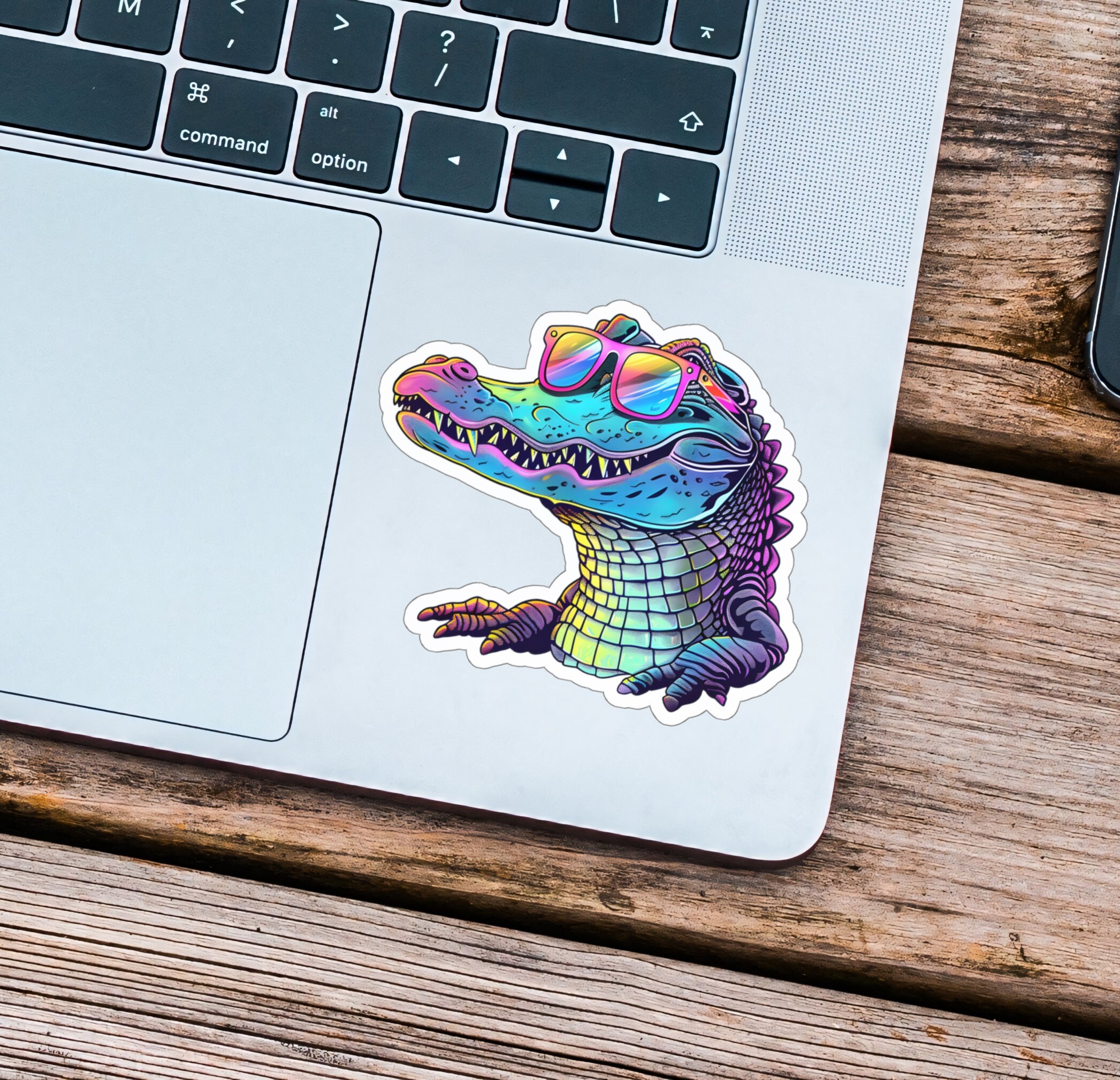Cool Alligator Sticker, Laptop Decal, Journal Decor - Etsy