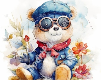 50 Cute Teddy Bear Clipart : 50 High Quality Images Collection -Digital Download -Perfect for Card Making, Mixed Media, and Digital Crafting