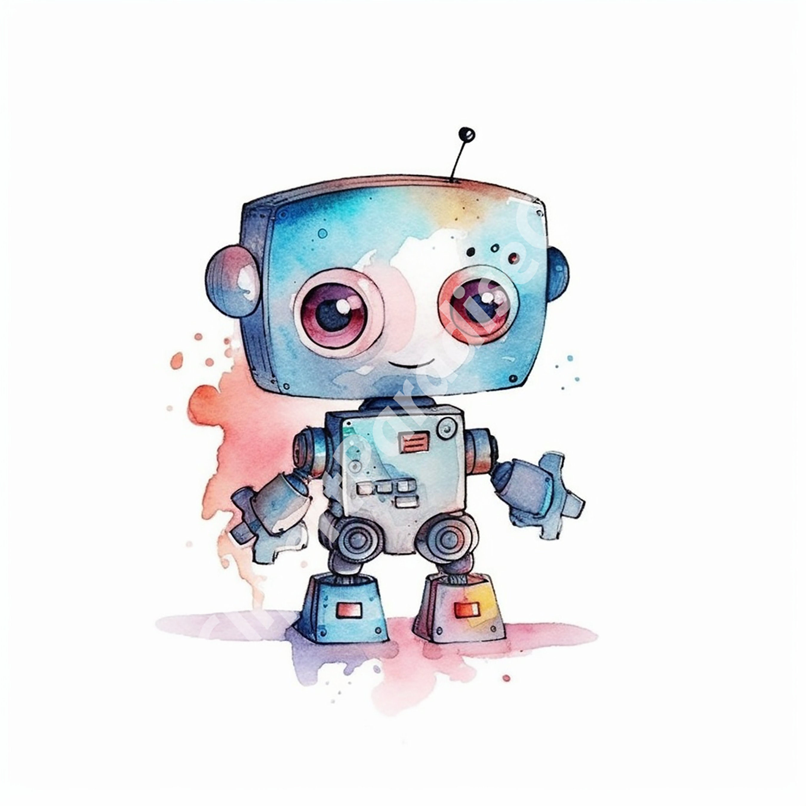 9 Cute Robot Clipart Collection Clipart Image, Cartoon Robot Design for ...