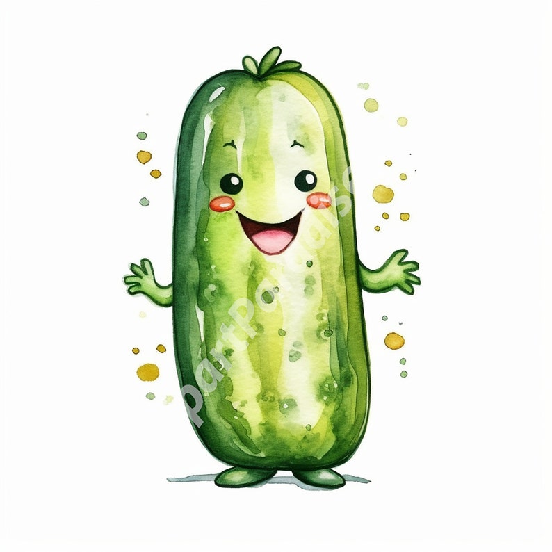 10 Cute Pickle Clip Art Collection 10 High Quality Images for Digital