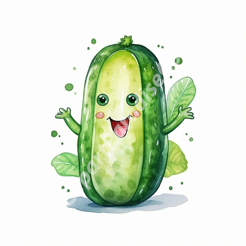 10 Cute Pickle Clip Art Collection 10 High Quality Images for Digital