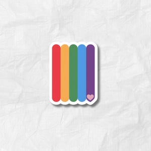 Rainbow Heart Safe Space Sticker | Ally Pride Sticker | LGBTQ+ | Waterproof Vinyl Sticker for Hydroflask, Laptop, Water Bottle & More