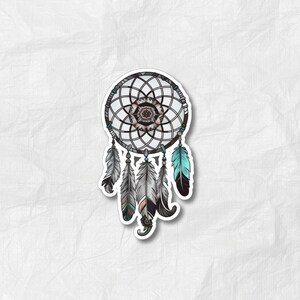 Adesivo Dream Catcher / Adesivo in vinile di alta qualità per laptop, bottiglie d'acqua e altro / Aggiungi un tocco di spiritualità